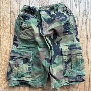 GAP - Boys - Cargo Shorts - Green Camo - Size 18 Slim